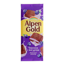 Шоколад Альпен Гольд 85гр черника/йогурт*20 