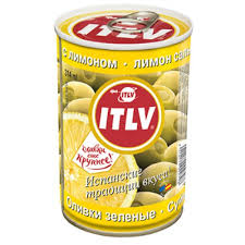 Оливки ИТЛВ 314г с лимоном ж/б*12