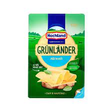 Сыр Легкий 130гр 45% нарезка Грюнландер*8