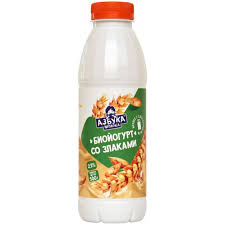 Биойогурт Азбука молока 0,5л 2,5 % со злаками БМК БЗМЖ*6