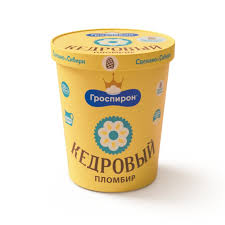 Мороженое Гроспирон 410гр Кедровый пломбир ведерко*6 (БЗМЖ)