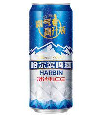 Пиво Харбин 0.5л ледяное 3.6%(синяя) ж/б*12 Китай