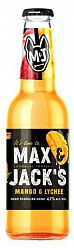 Напиток пивной МаксиДжекс 0.4л 4.7%  Манго/Личи ст/б*12