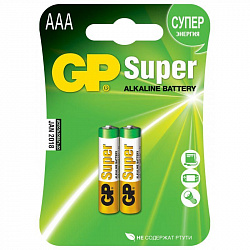 Батарейка Джи Пи 2шт Супер энергия ААА GР25А-СR2*10