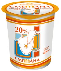 Сметана БМК 400гр 20%*9 БЗМЖ