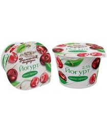 Йогурт ФП 180гр вишня-черешня 2,5% десертный  Хладокомбинат (БЗМЖ) 