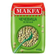 Крупа Макфа 450гр Чечевица зеленая*8