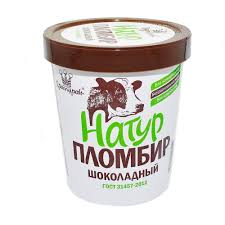 Мороженое Натур 410гр пломбир шоколадный ведерко*6 (БЗМЖ)