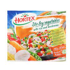 Овощи для жарки Хортекс 400гр рис/шампиньон*12