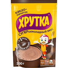 Какао напиток Хрутка 200гр Супершоколад детский быстрорастворимый пакет*6