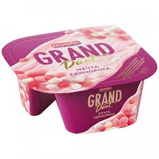 Десерт творожный Гранд Дуэт 135гр ягодное мороженое 5,5% БЗМЖ*6