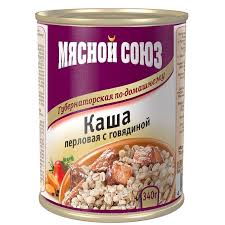 Каша Мясной союз 340г Перловая с говядиной*20