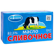 Масло сливочное Экомилк 330гр 82,5% в/с гост*8 (БЗМЖ)