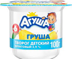 Творог Агуша 100гр 3,9% Груша БЗМЖ*6