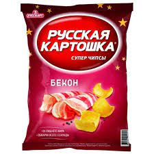 Чипсы Русская картошка 80г Бекон*16