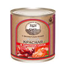 Фасоль Янта 400гр красная в томатном соусе ГОСТ в/с ж/б*12