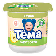 Био-творог Тема 95гр груша 4%*6 (БЗМЖ)