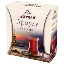 Чай черный Азерчай 100п Армуду бергамот*12