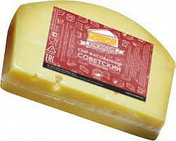 Сыр Советский 50% вес Куяганский МСЗ (БЗМЖ)