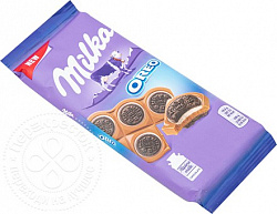 Шоколад Милка Орео 92гр  молочный с печеньем*16