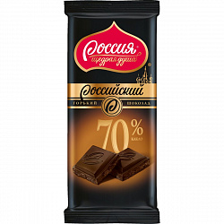 Шоколад Российский 82гр горький 70%*22