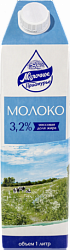 Молоко Молочное Приамурье 1л 3,2% питьевое ультрапастеризованное*12