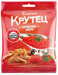 Сухарь Крутец 80гр со вкусом красная икра*30