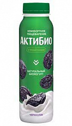 Йогурт Актибио 260гр 1.5% чернослив*9