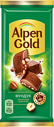 Шоколад Альпен Гольд 80гр фундук*21