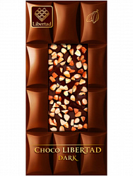 Шоколад Шоко Либертад 80гр темный с жаренным миндалем*10