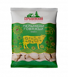 Пельмени говяжьи 1кг Серышевский ПК