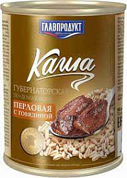 Каша Главпродукт 340г Губернаторская перловая с говядиной *20