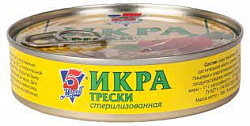 Икра трески Пять Морей 160г с/к *36