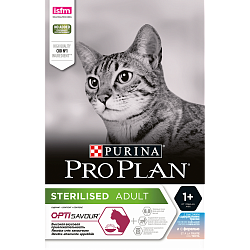 Корм д/кошек ПроПлан 1,5кг д/кострированных и стерелизованных высокое содержание трески/форели*3