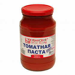 Паста томатная Кубанские Просторы 1кг ст/б*6