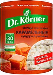 Хлебцы Доктор Кернер хрустящие 100г кукурузно-рисовые карамельные*20