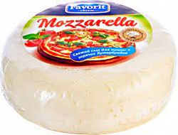 Сыр свежий Фаворит 340гр Моцарелла д/пиццы*12