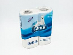 Бумажные полотенца Сноу Лама 2шт 2сл белые*6