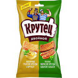 Гренки Крутец 100гр со вкусом баварских колбасок*18