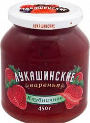 Варенье Лукашинские 450гр Клубничное ст/б*6