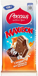 Шоколад Россия Щедрая Душа Максибон 198гр карамель/мороженое*10