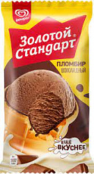 Мороженое Золотой Стандарт 90гр пломбир шоколадный стакан*24 БЗМЖ