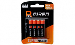 Батарейки щелочные Райдер супер ААА  LR03 1.5В *4